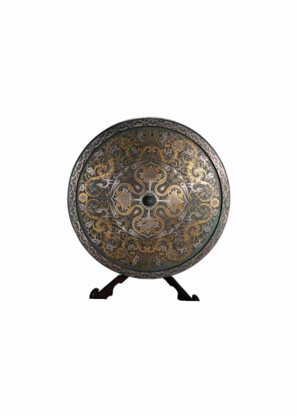 漢代青銅錯金銀蟠螭紋銅鏡